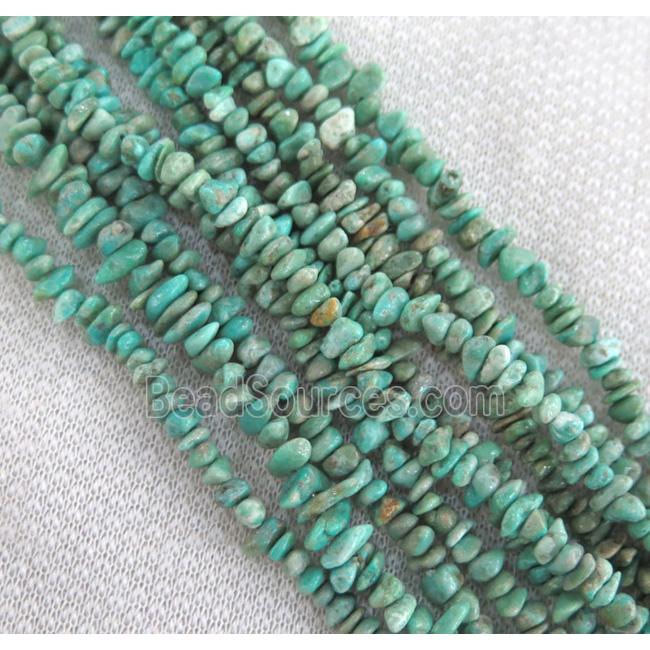 natural turquoise bead chips, freeform