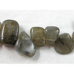 labradorite beads, Chip, Top-Drilled