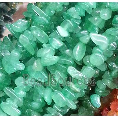 green Aventurine chips bead, freeform