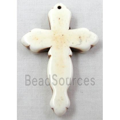 White Turquoise Cross, stabilized