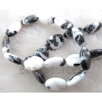 Zebra Jasper oval beads