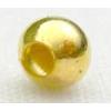 gold plated round Iron Beads