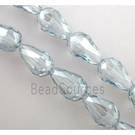 chinese crystal glass bead, faceted drip