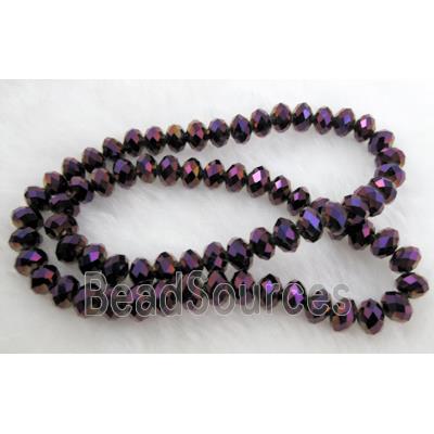 Crystal Glass Beads, Faceted Rondelle