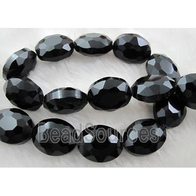 Crystal Glass Beads,  faceted horse eye