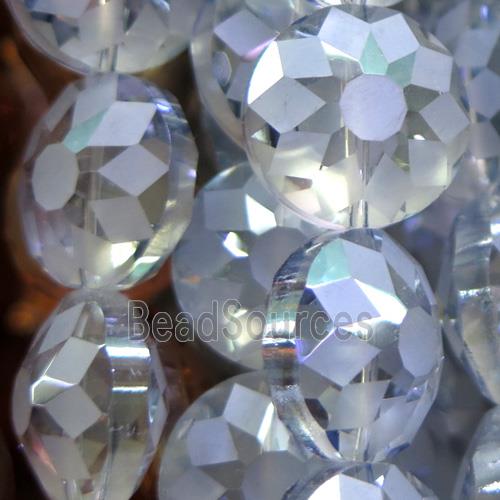 chinese crystal glass bead, faceted square