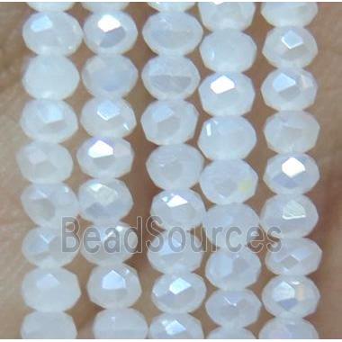 chinese crystal glass bead, faceted rondelle