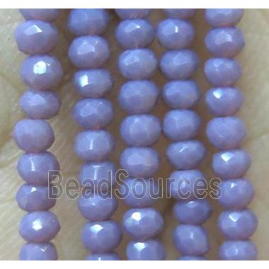 chinese crystal glass bead, faceted rondelle