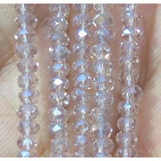 chinese crystal glass seed beads, faceted rondelle