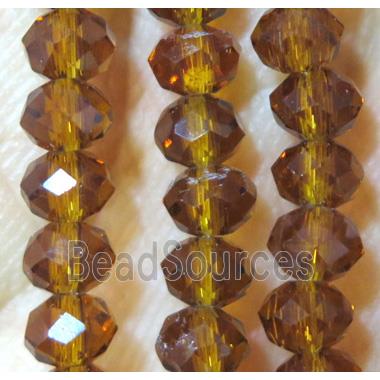 chinese crystal bead, faceted rondelle