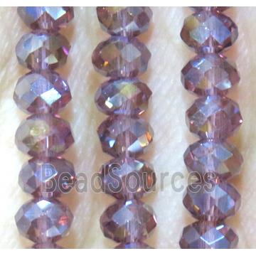 Chinese crystal bead, faceted rondelle