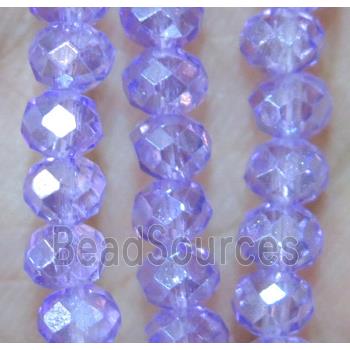 Chinese crystal bead, faceted rondelle