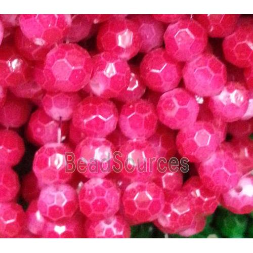 chinese crystal glass bead, faceted round