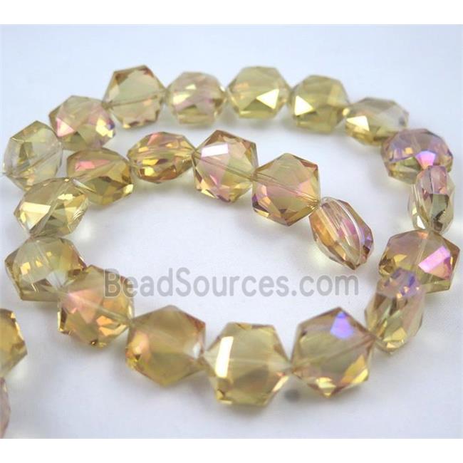 Chinese Crystal Beads, Faceted, AB color