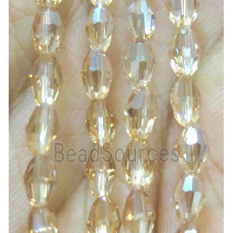 Chinese Crystal Beads, faceted oval