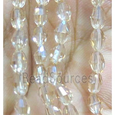 Chinese Crystal Beads, faceted oval