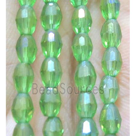 Chinese Crystal Beads, faceted oval