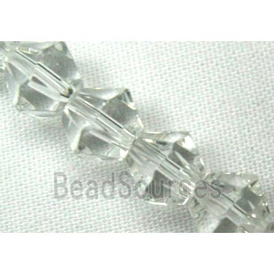 Clear Bicone glass beads