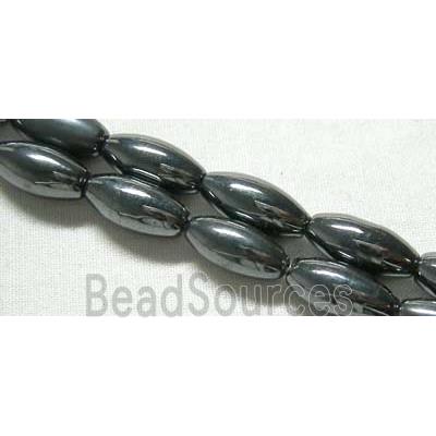 Magnetic Hematite bead, oval