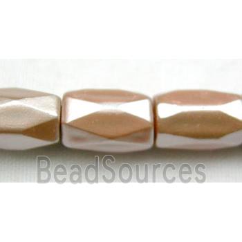 Hematite Magnetic Facet Tube Beads