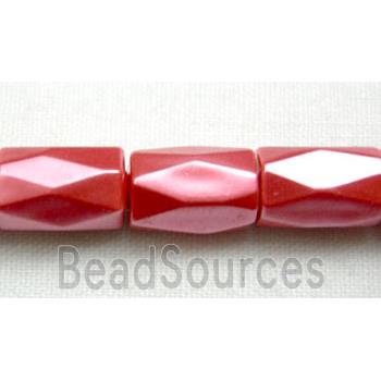 Hematite Magnetic Facet Tube Beads