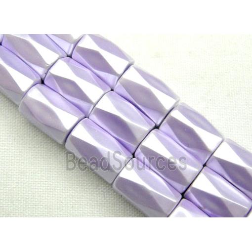 Hematite Magnetic Facet Tube Beads