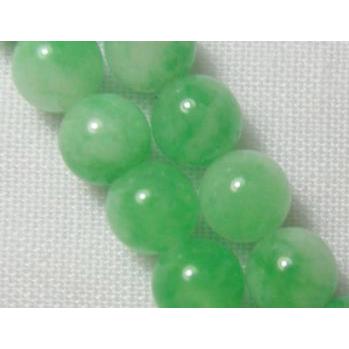 Jade beads, Round, green