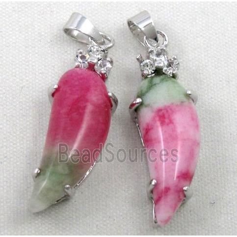 malaysian jade pendant, capsicum