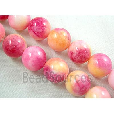 Round Jade beads, multi color