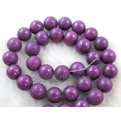 round Jade gemstone, dye, stabile