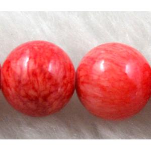 Round Jade gemstone, dye, stabile