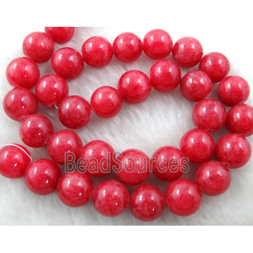 Round Jade gemstone, dye, stabile