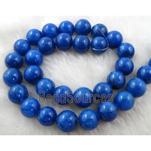 Round Jade gemstone, dye, stabile