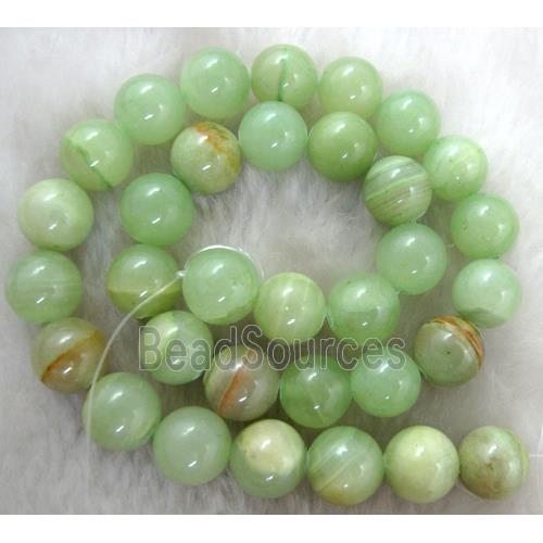 Round Jade gemstone, dye, stabile