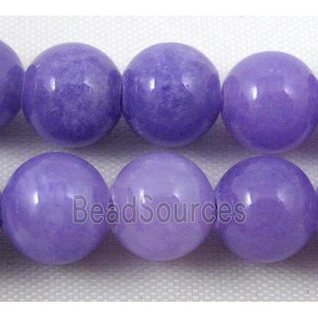 round lavender jade beads, stabile