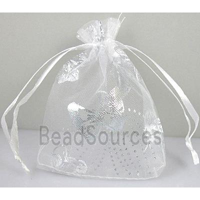 Organza bag, white