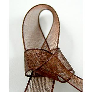 Organza Ribbon Cord, coffee