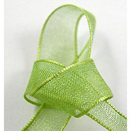 Organza Ribbon Cord, olive