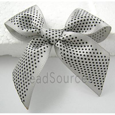 bowknot, Ribbon butterfly flower, grey