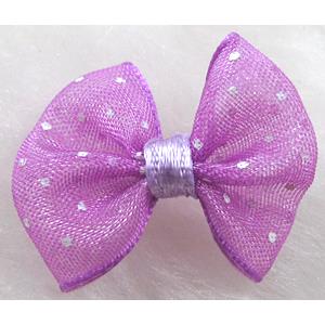 bowknot, Organza butterfly flower, lavender