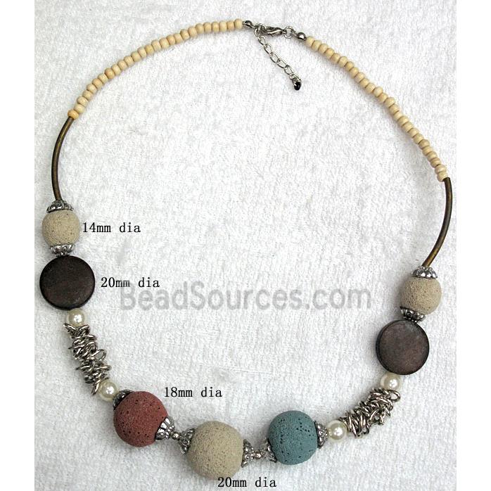 Handmade Lave Necklace