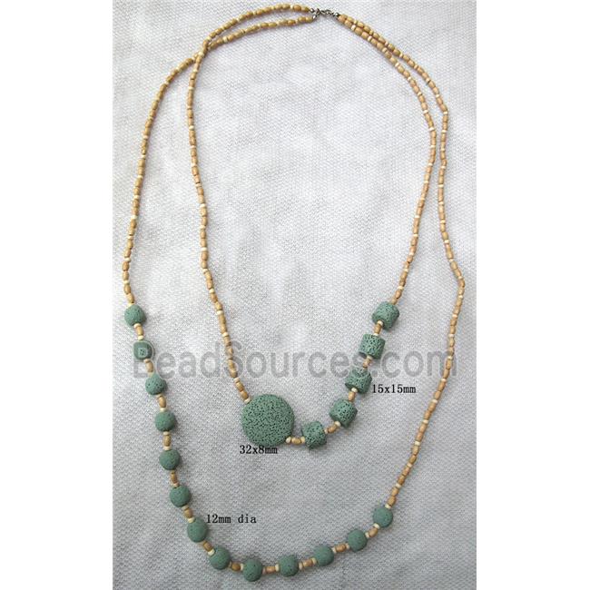 Handmade Lave Necklace