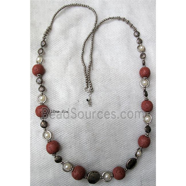 Handmade Lave Necklace