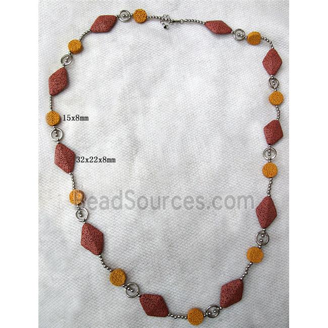 Handmade Lave Necklace