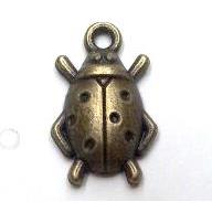 Tibetan silver beetle pendant non-nickel, bronze