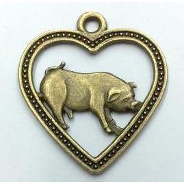 tibetan silver pendant, Chinese Zodiac Boar