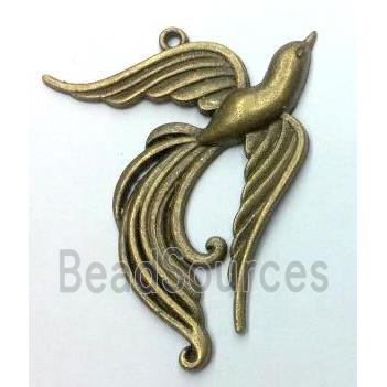 tibetan silver phoenix pendants non-nickel, bronze