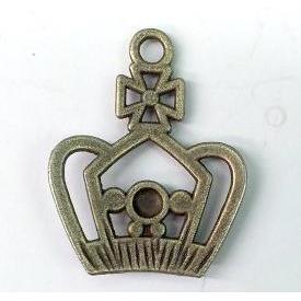 tibetan silver crown pendant non-nickel, bronze