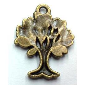 tree of life, tibetan silver pendant non-nickel, bronze