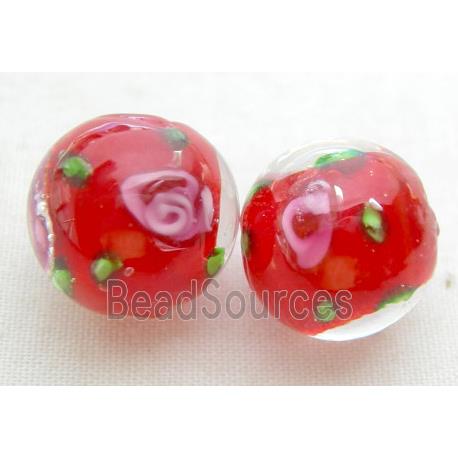 Round Lampwork Beads